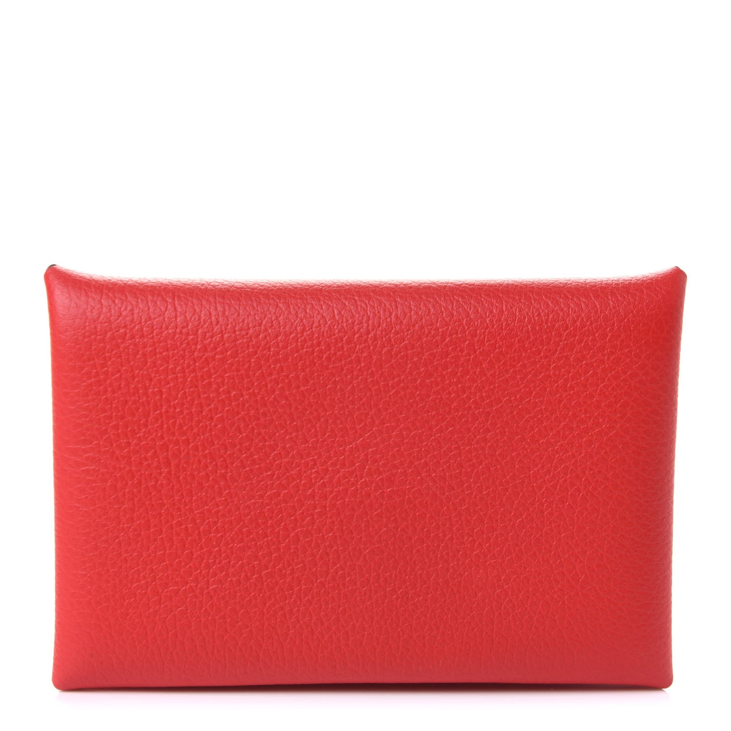 Hermes Evercolor Calvi Card Case Rouge De Coeur 1 of 10