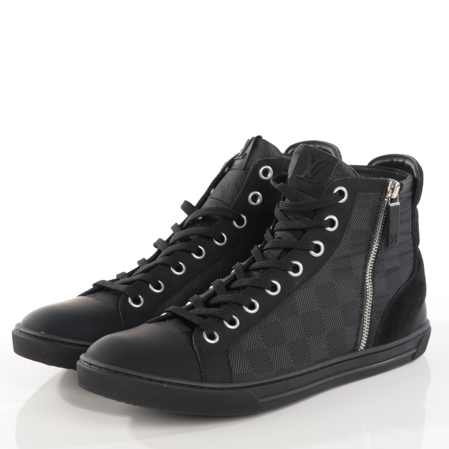 Louis Vuitton Damier Graphite Hightop Sneaker 9 3 of 8