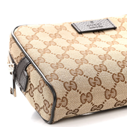 Gucci Monogram Dollar Calfskin Belt Bag Beige Ebony Testa di Moro Marrone Scuro 9 of 10