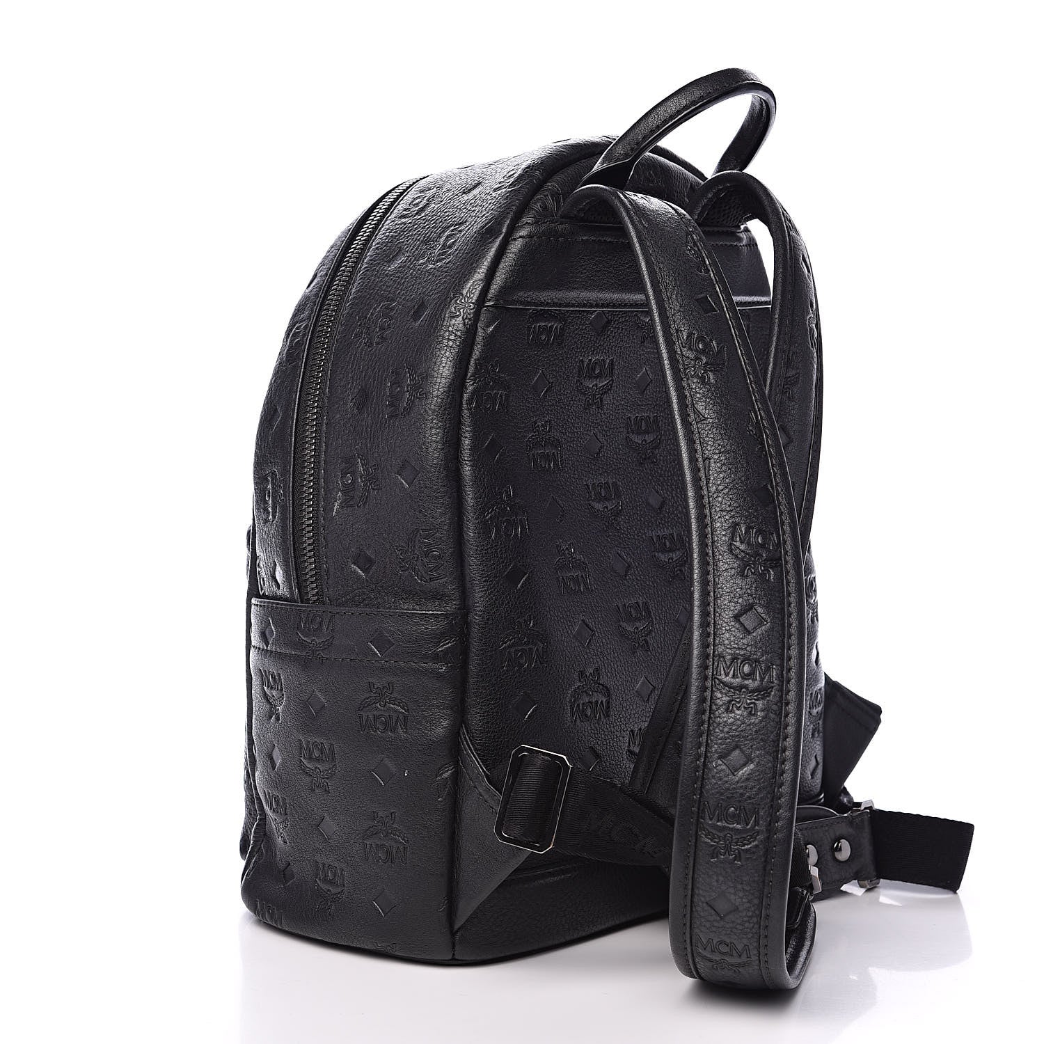 MCM Calfskin Ottomar Small Stark Backpack Black 3 of 12