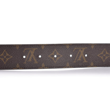 Louis Vuitton Calfskin Monogram 30mm LV Initiales Reversible Belt 85 34 Black 4 of 7