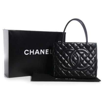 Chanel Caviar Medallion Tote Black 8 of 8