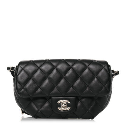 Chanel Calfskin Quilted CC Uniform Flap Belt Bag Black 1 of 16