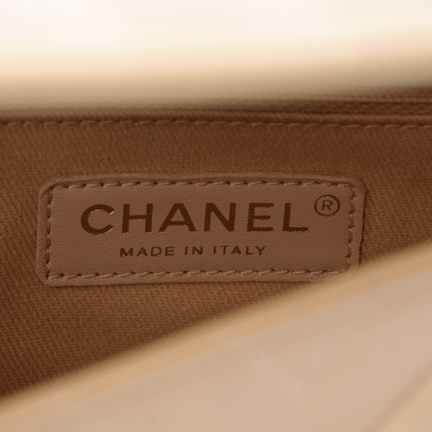 Chanel Calfskin Chevron Quilted Small Coco Handle Flap Light Beige 6 of 11
