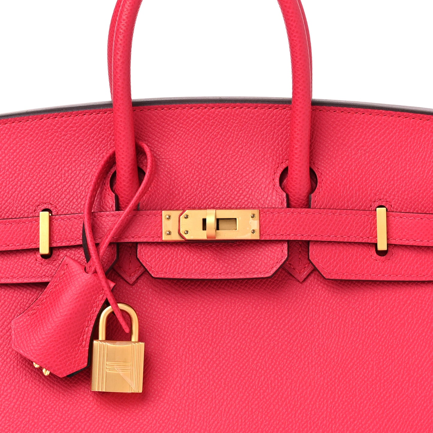 Epsom Horseshoe Birkin Sellier 25 Rose Extreme Malachite