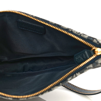 Christian Dior Monogram Mini Saddle Pochette Navy 5 of 11