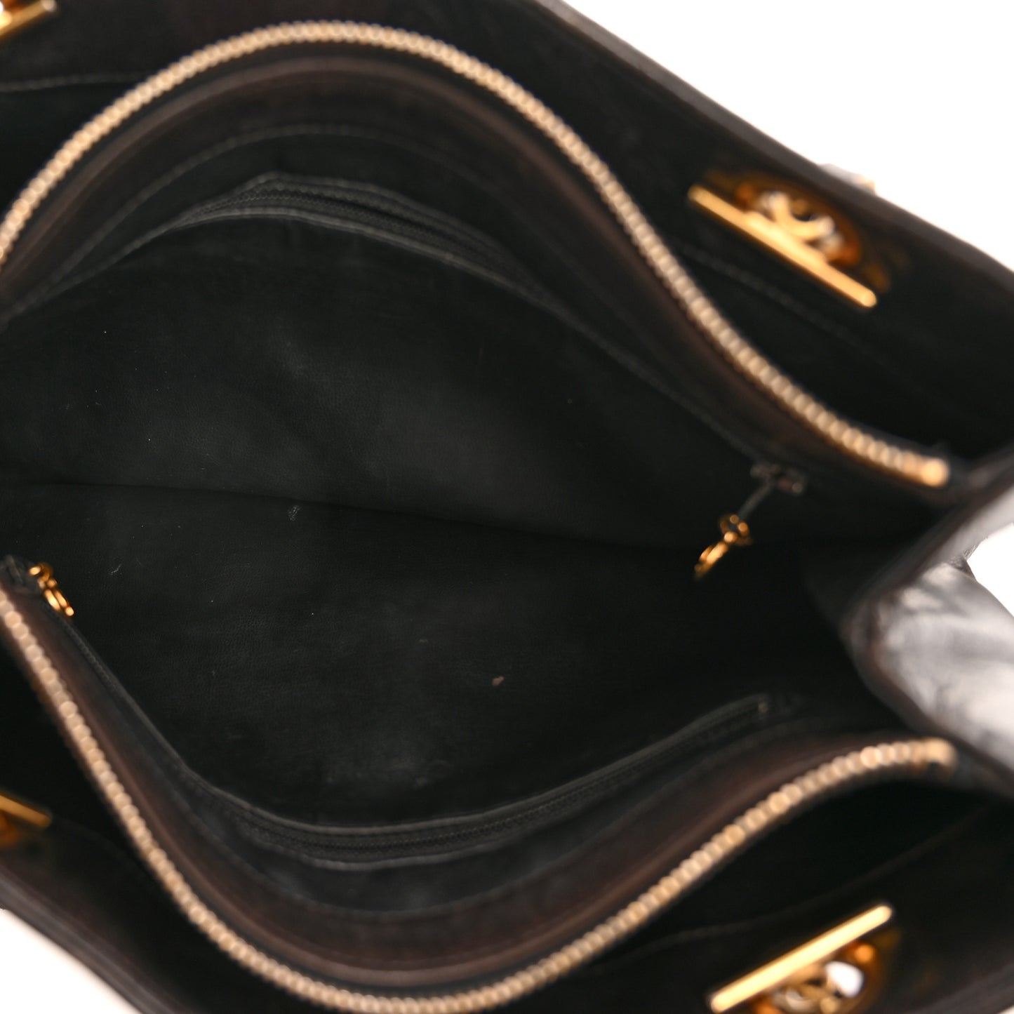 Lambskin Flap Shoulder Bag Black