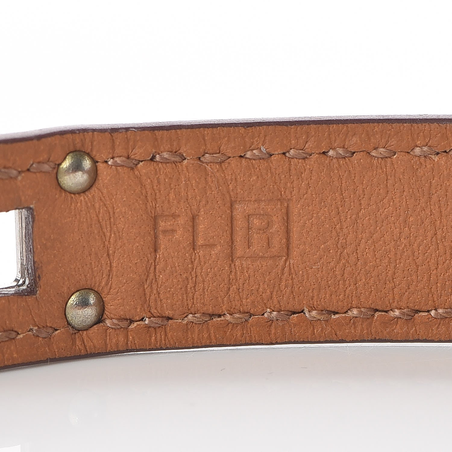 Hermes Barenia Kelly Double Tour Bracelet XS Fauve 4 of 5