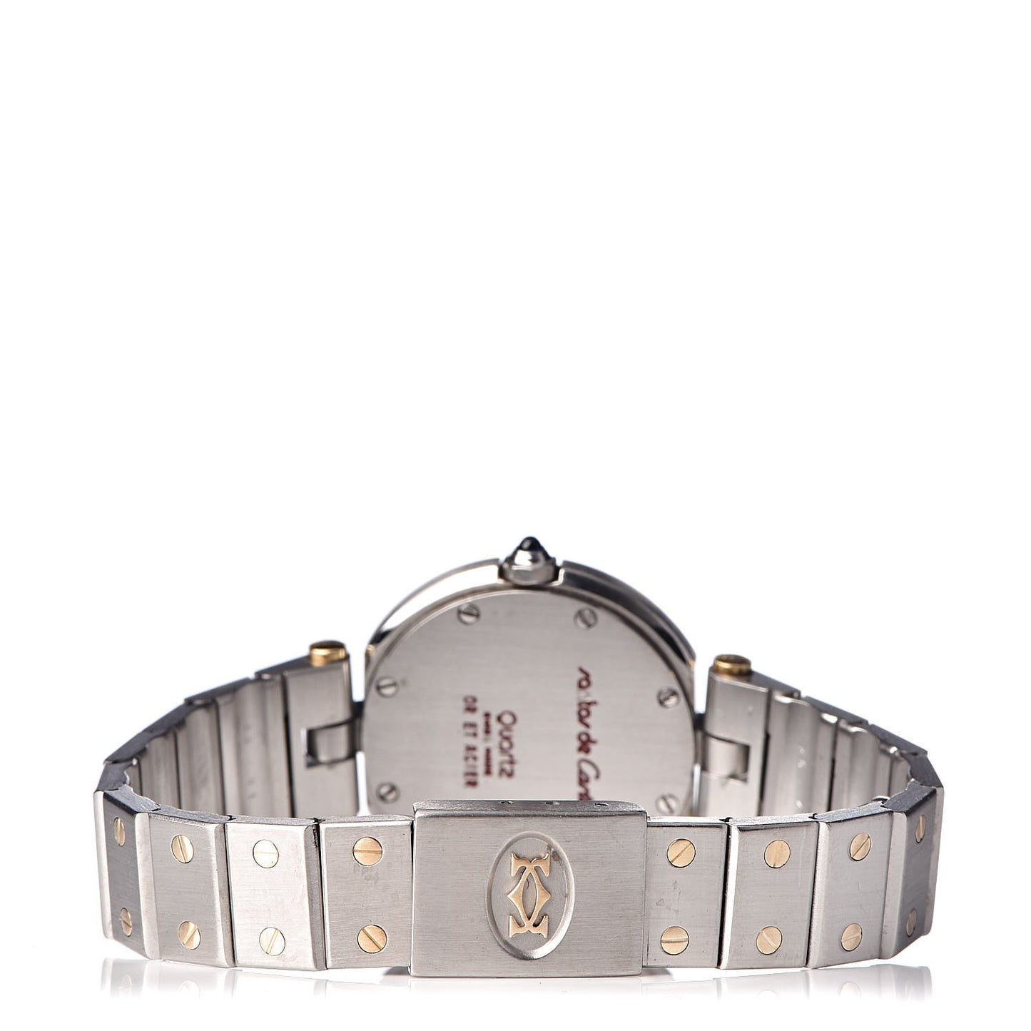 Stainless Steel 18K Yellow Gold 27mm Santos De Galbee Quartz Watch
