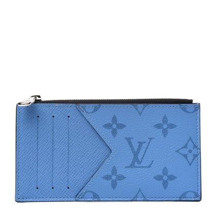 Louis Vuitton Taigarama Coin Card Holder Denim 1 of 4