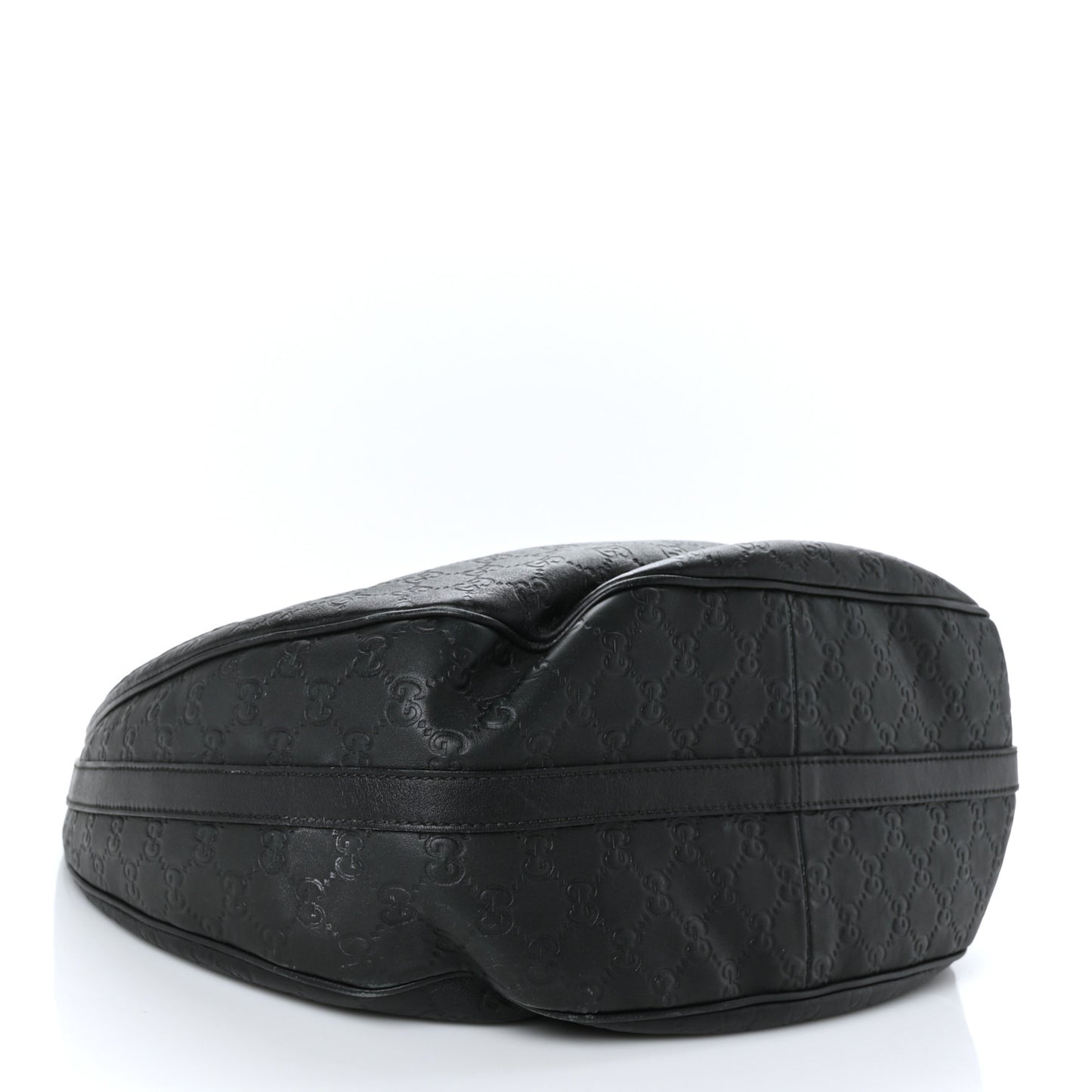 Guccissima Large GG Twins Hobo Black
