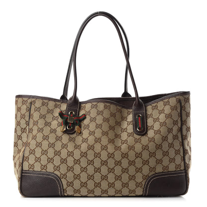 Gucci Monogram Medium Princy Tote Dark Brown 1 of 12