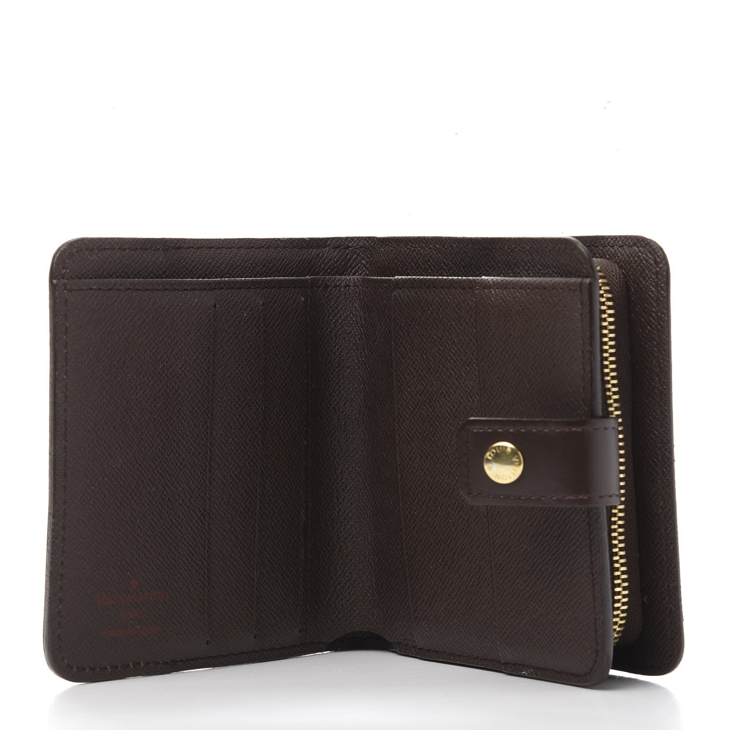 Louis Vuitton Damier Ebene Zippe Zipped Compact Wallet 5 of 9