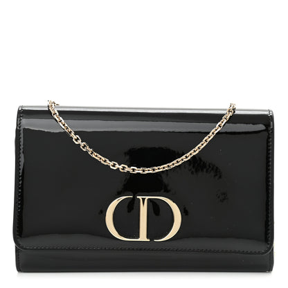Christian Dior Patent 30 Montaigne Pouch Black 1 of 9