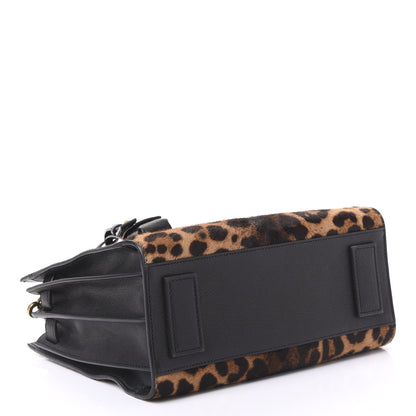 Saint Laurent Pony Effect Calfskin Leopard Print Baby Supple Sac De Jour 3 of 10