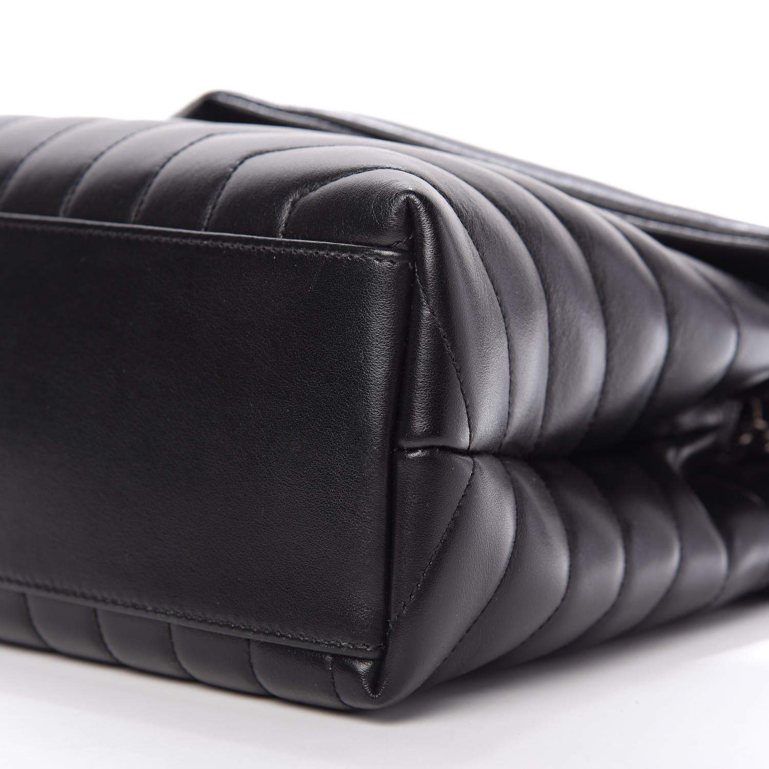 Saint Laurent Calfskin Y Quilted Monogram Medium Loulou Chain Satchel Black 7 of 10