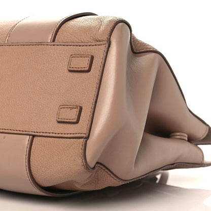 Miu Miu Madras Soft Calfskin Top Handle Satchel Cammeo 9 of 11