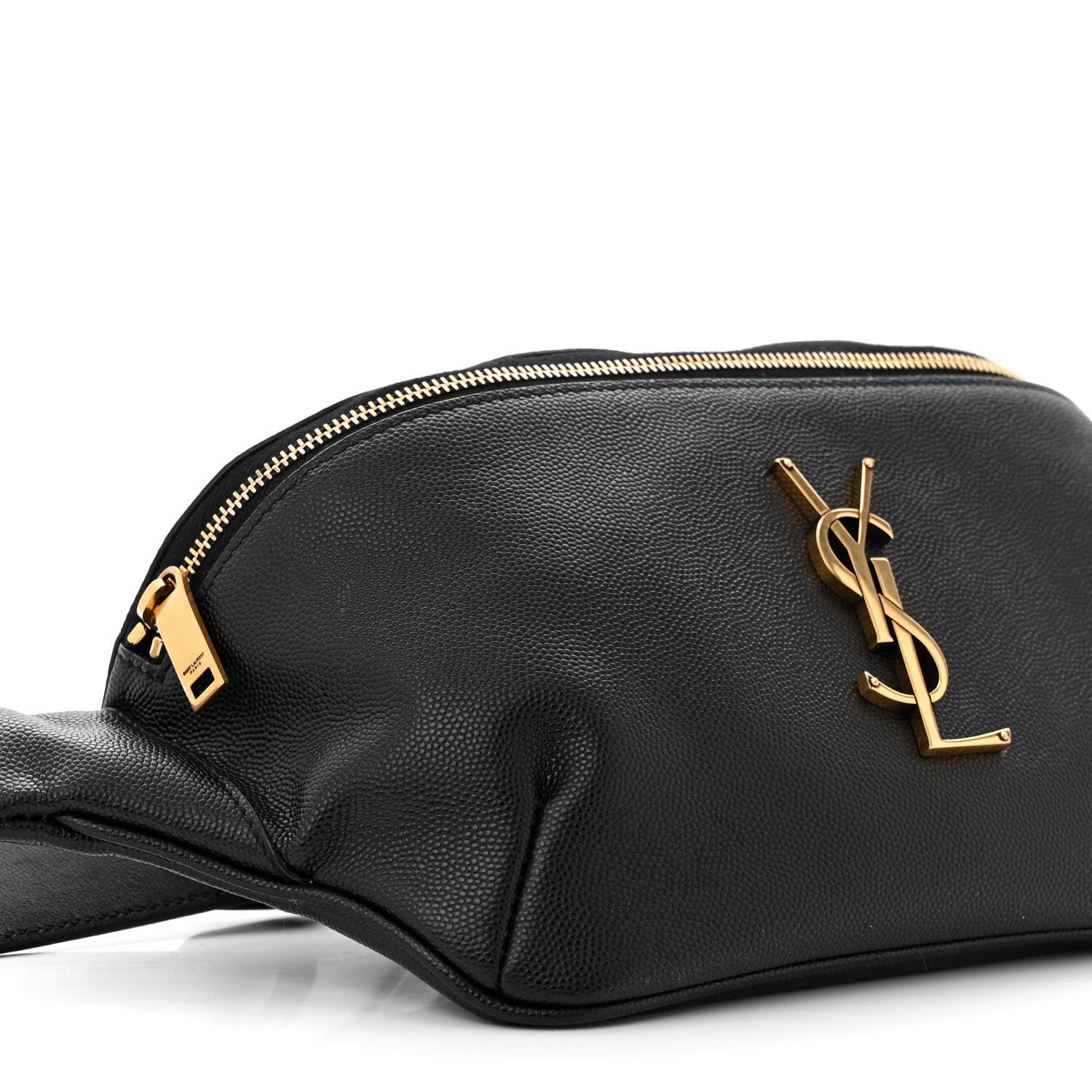 Saint Laurent Grain De Poudre Monogram Belt Bag Black 9 of 11