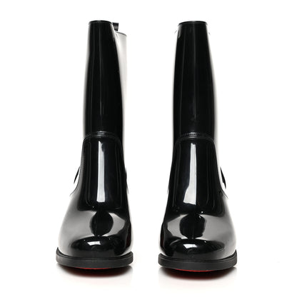 Christian Louboutin Recycled PVC Calfskin Loubirain 70 Boots 40 Black 2 of 7