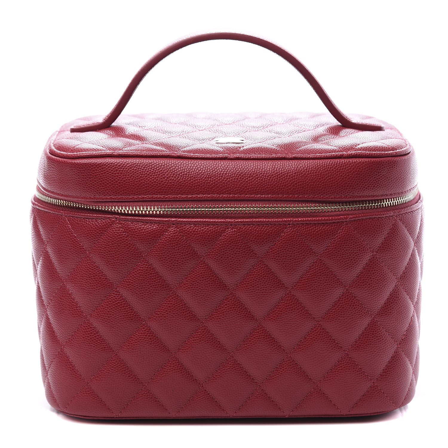 Chanel Caviar Quilted Large Vanity Pouch Red 1 of 10