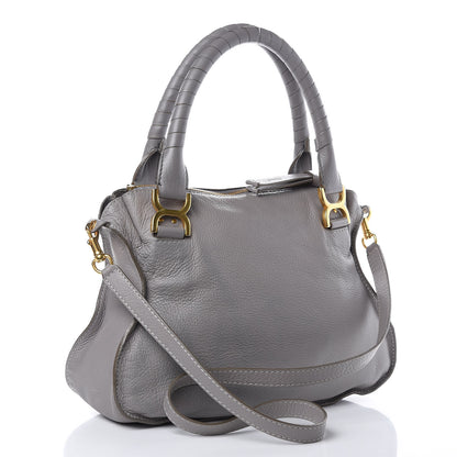 Chloe Calfskin Medium Marcie Satchel Cashmere Grey 3 of 18