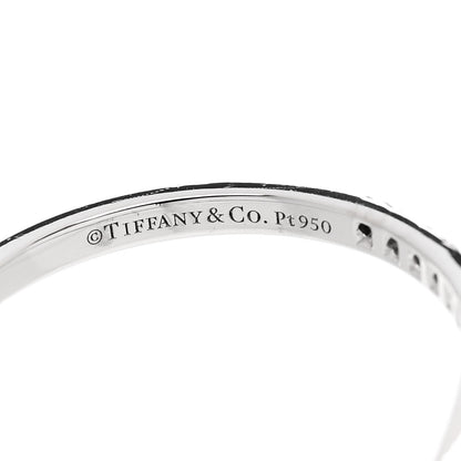Tiffany Platinum Diamond Soleste V Band Ring 59 8.75 4 of 5