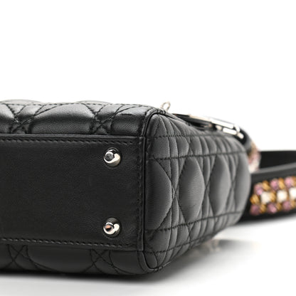 Christian Dior Lambskin Cannage Mini Lady Dior Black 10 of 11