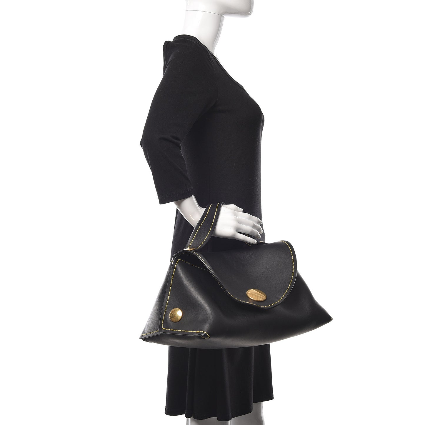 Calfskin Orb Bag Black