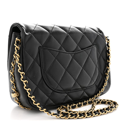 Chanel Lambskin Quilted CC Medium Dynasty Flap Black 3 of 10