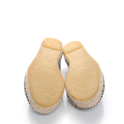 Chanel Lambskin CC Espadrilles 41 Black 5 of 10