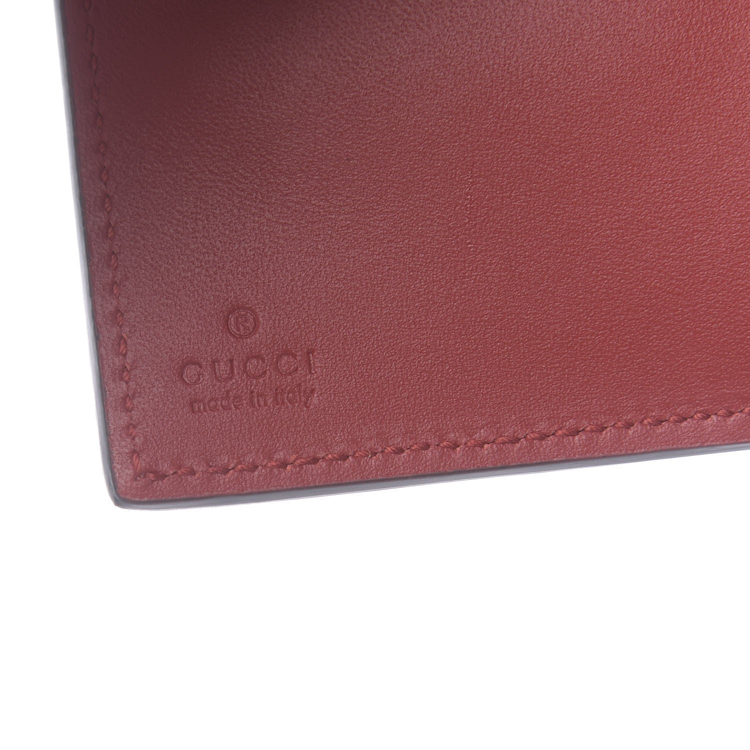 Gucci Calfskin Sylvie Wallet Hibiscus Red 6 of 8