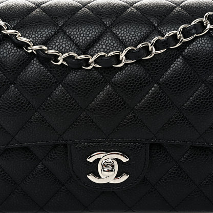 Chanel Caviar Quilted Medium Double Flap Black 8 of 10