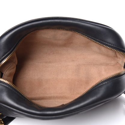 Gucci Calfskin Matelasse Small GG Marmont Chain Shoulder Bag Black 5 of 17