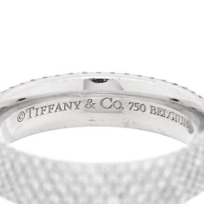 Tiffany 18K White Gold Diamond Metro Five-Row Ring 52 6 4 of 4