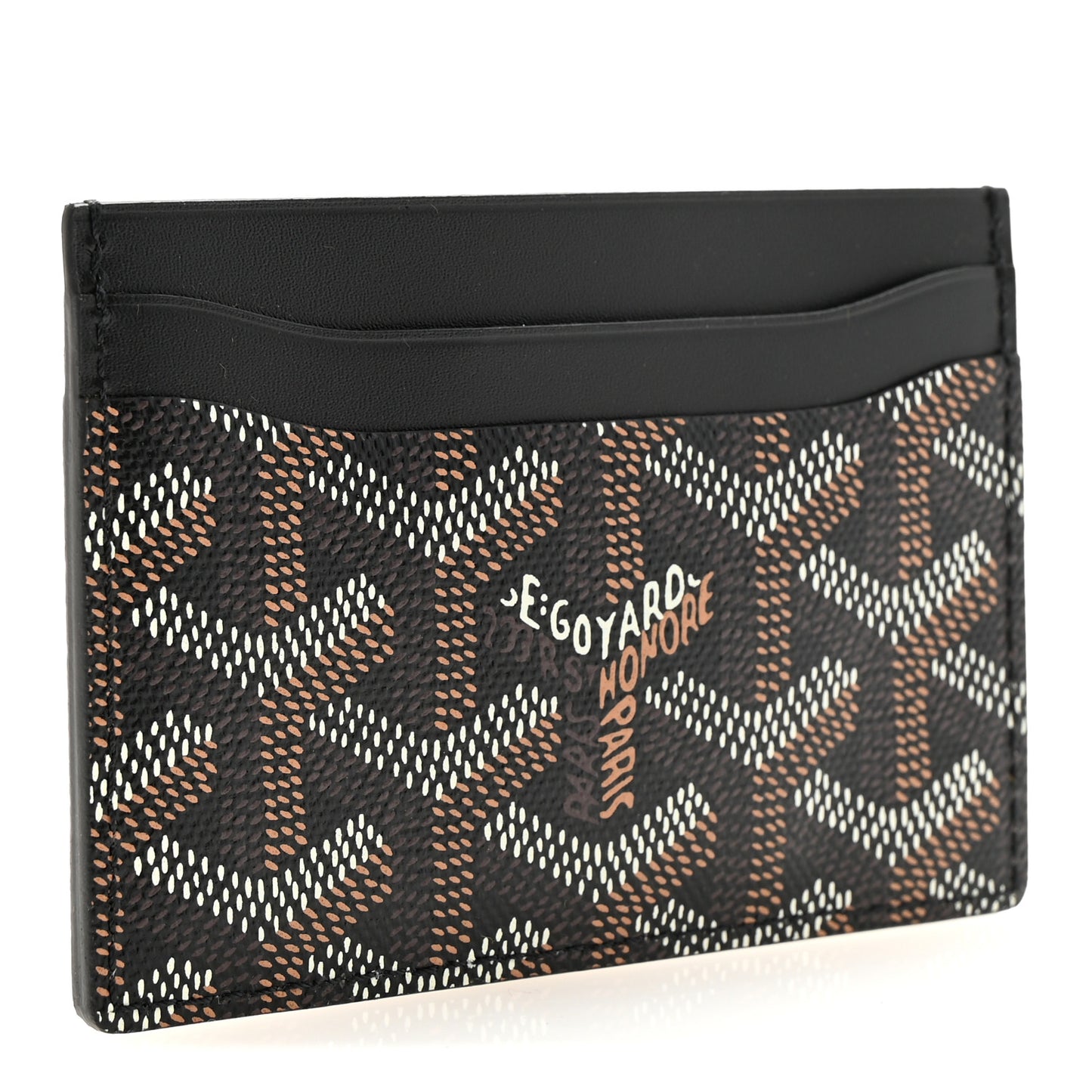 Goyardine Saint Sulpice Card Holder Black
