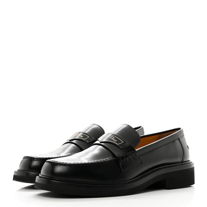 Christian Dior Brushed Calfskin Boy Loafers 40 Black 3 of 8