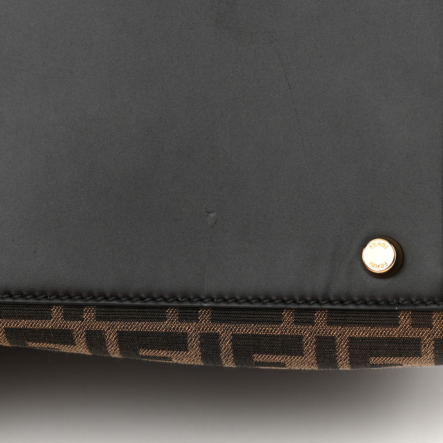 X VERSACE Fabric Jacquard Calfskin Plexiglass Fendace FF Medusa Studded Large Fendi Sunshine Shopper Tote Marrone Fuxia
