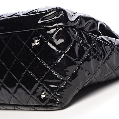 Chanel Patent Quilted Large Chic and Glitter Tote Black 11 of 12