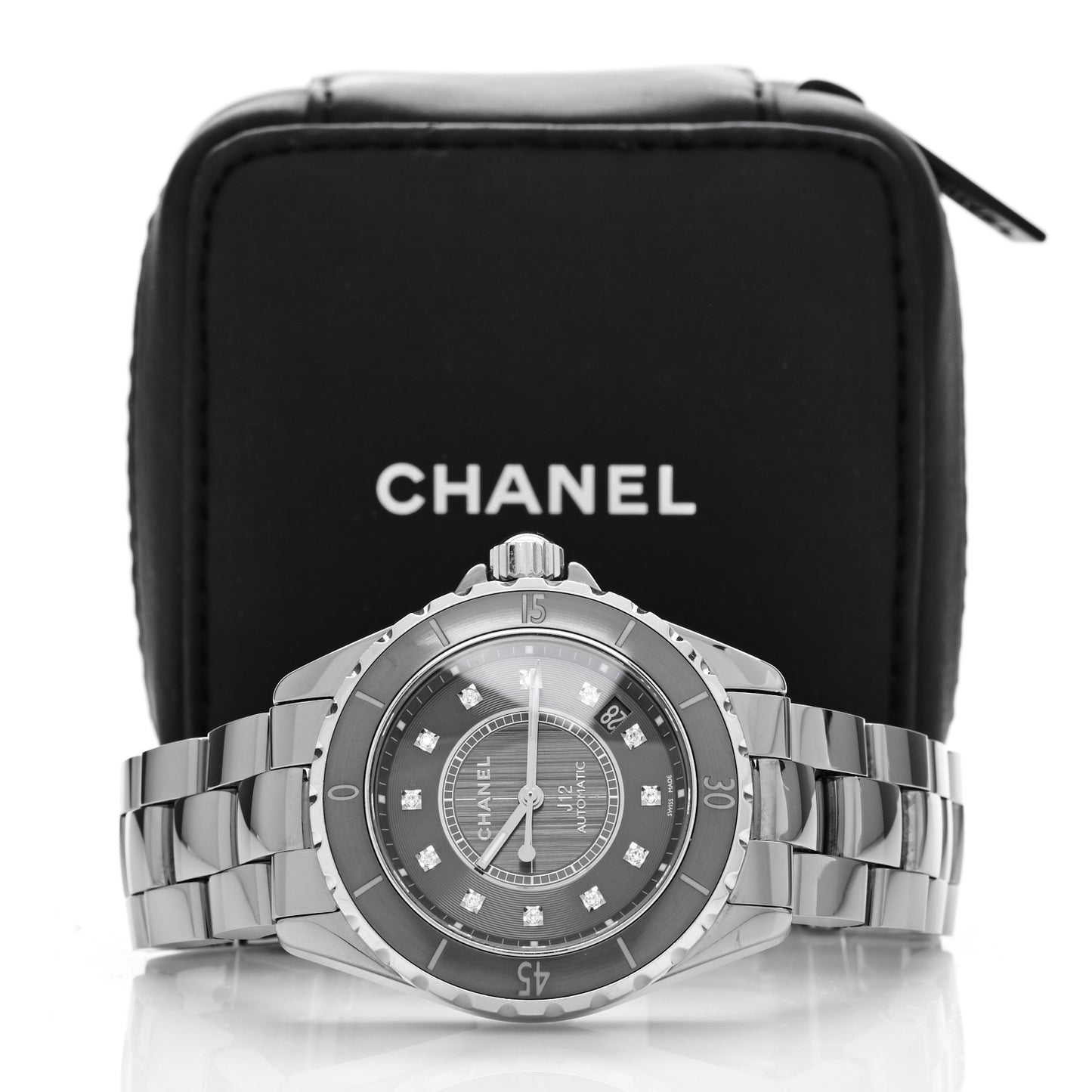 Titanium Ceramic Diamond 38mm J12 Automatic Watch