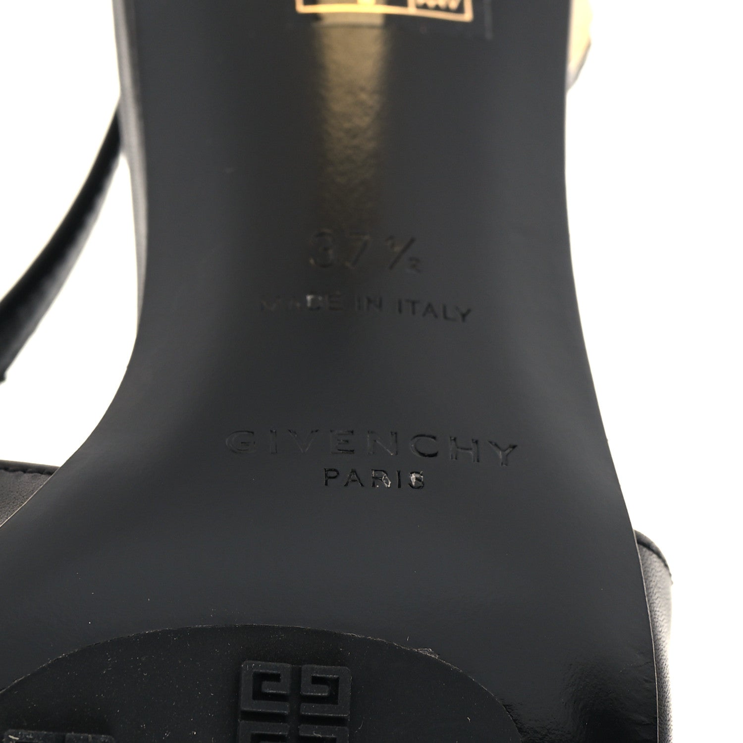 Givenchy Calfskin G Cube 50mm Slingback Pumps 37.5 Black 7 of 9