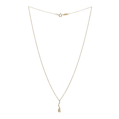 Tiffany 18K Yellow Gold Frank Gehry Orchid Pendant Necklace 2 of 5
