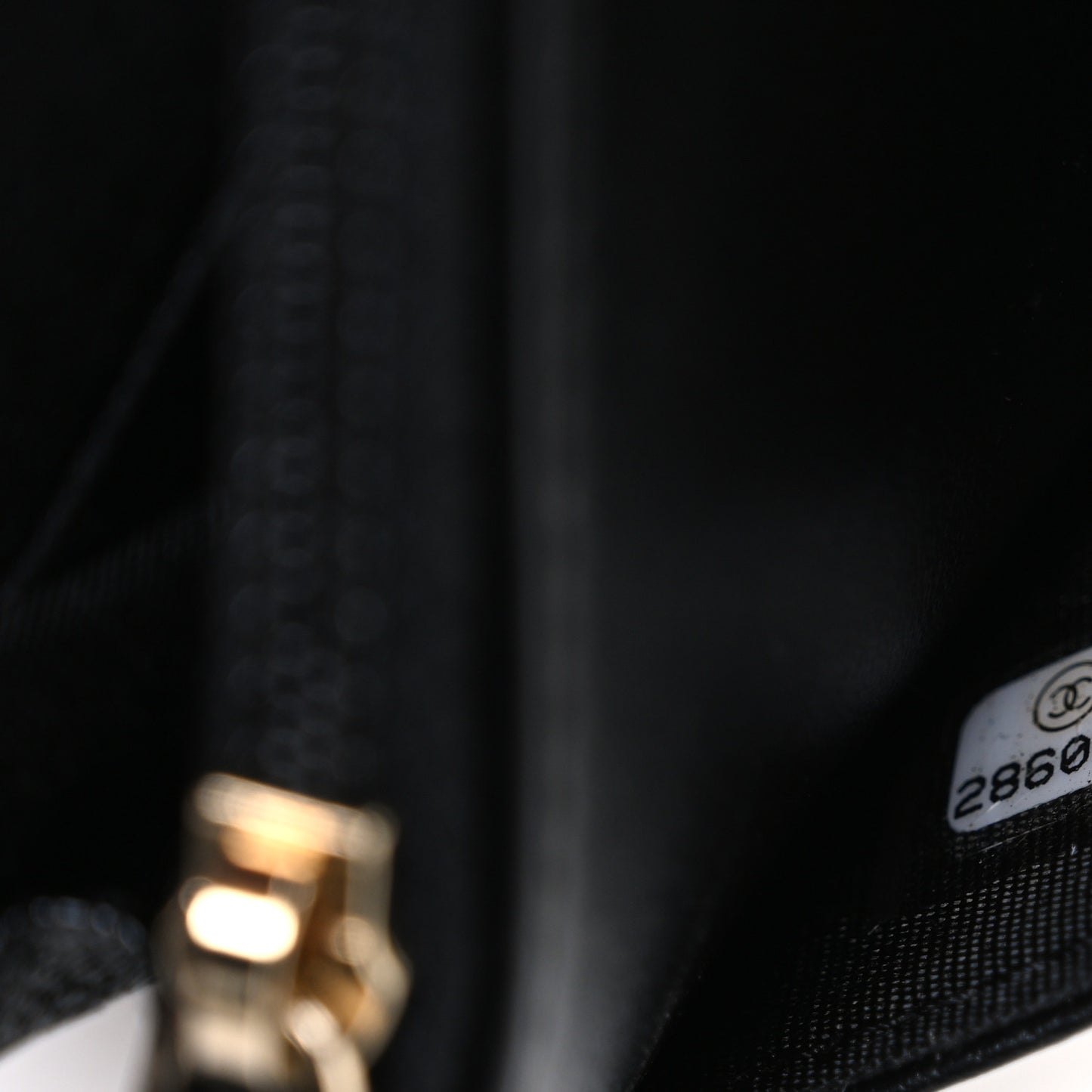 Caviar Quilted Boy Wallet On Chain WOC Black