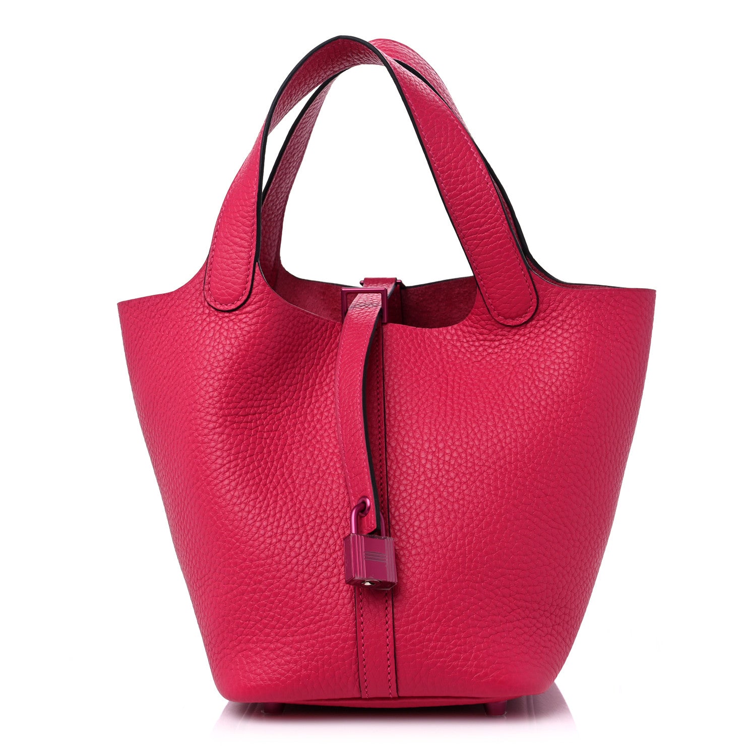 Hermes Taurillon Clemence Monochrome Picotin Lock 18 PM Rose Mexico 1 of 9