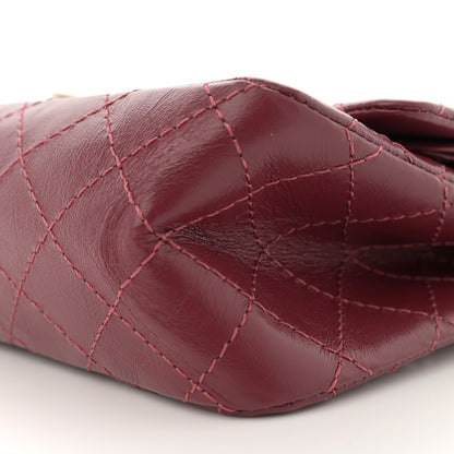 Chanel Aged Calfskin Quilted 2.55 Reissue 225 Flap Burgundy 10 of 12