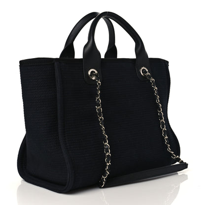 Chanel Mixed Fibers Small Deauville Tote Black 3 of 10