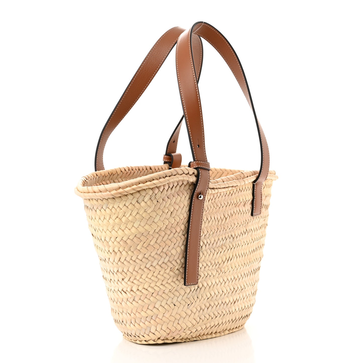 Raffia Basket Tote Bag Natural Tan