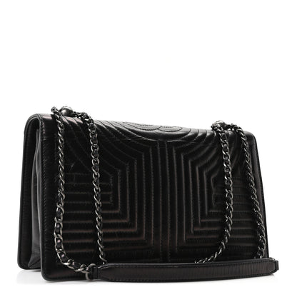Chanel Glazed Calfskin Quilted Medium Korean Garden Flap Black 3 of 10