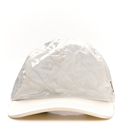 Chanel Nylon Quilted Cap Hat M White 5 of 18