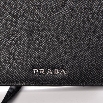 Prada Saffiano Racing Logo Patch Mini Bag Black 6 of 8