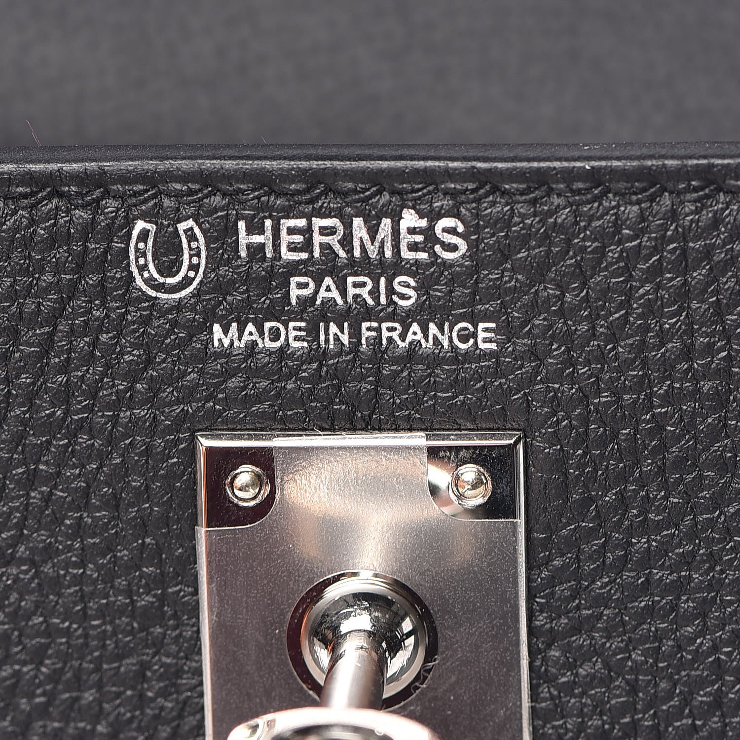 Hermes Togo Horseshoe Kelly Retourne 25 Black Magnolia 9 of 41